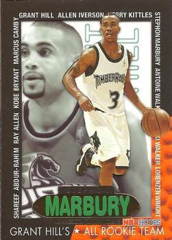 1996-97 Hoops - Grant's All-Rookies #8 Stephon Marbury Front
