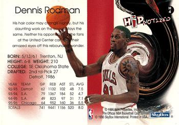 1996-97 Hoops - Hipnotized #H4 Dennis Rodman Back