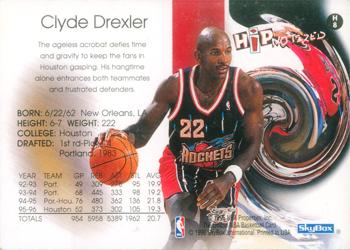 1996-97 Hoops - Hipnotized #H8 Clyde Drexler Back