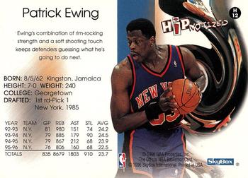 1996-97 Hoops - Hipnotized #H12 Patrick Ewing Back