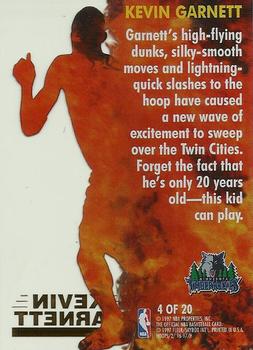 1996-97 Hoops - Hot List #4 Kevin Garnett Back