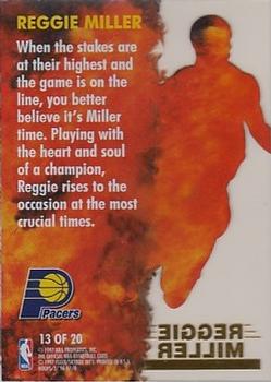 1996-97 Hoops - Hot List #13 Reggie Miller Back