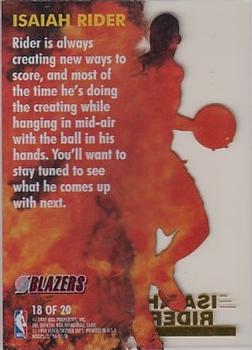 1996-97 Hoops - Hot List #18 Isaiah Rider Back