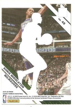 2019-20 Clearly Donruss - Purple #49 Khris Middleton Back