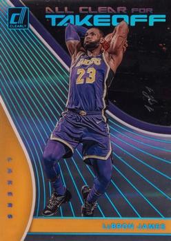 2019-20 Clearly Donruss - All Clear For Takeoff Holo Platinum #2 LeBron James Front