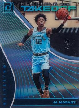 2019-20 Clearly Donruss - All Clear For Takeoff Holo Platinum #10 Ja Morant Front
