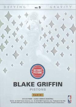 2019-20 Clearly Donruss - Defying Gravity #5 Blake Griffin Back