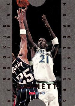 1996-97 Hoops - Rookie Headliners #4 Kevin Garnett Front