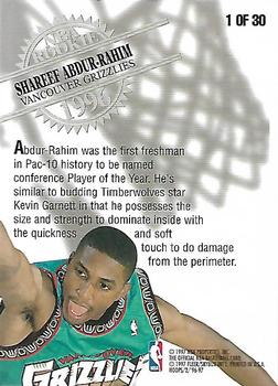 1996-97 Hoops - Rookies #1 Shareef Abdur-Rahim Back