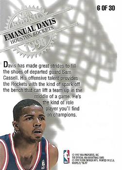1996-97 Hoops - Rookies #6 Emanual Davis Back