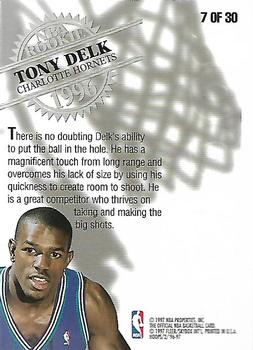 1996-97 Hoops - Rookies #7 Tony Delk Back