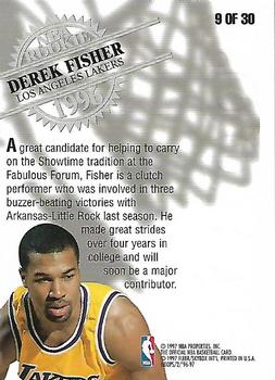 1996-97 Hoops - Rookies #9 Derek Fisher Back
