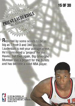 1996-97 Hoops - Rookies #15 Priest Lauderdale Back