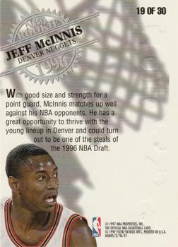 1996-97 Hoops - Rookies #19 Jeff McInnis Back