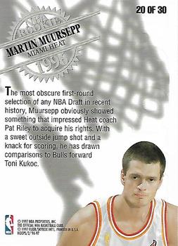 1996-97 Hoops - Rookies #20 Martin Muursepp Back