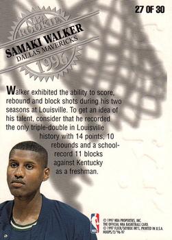 1996-97 Hoops - Rookies #27 Samaki Walker Back