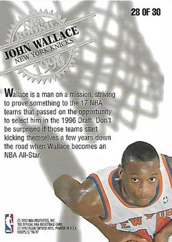1996-97 Hoops - Rookies #28 John Wallace Back