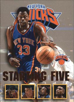 1996-97 Hoops - Starting Five #18 Patrick Ewing / Allan Houston / Larry Johnson / Charles Oakley / John Starks Front