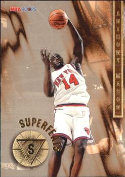 1996-97 Hoops - Superfeats #6 Anthony Mason Front