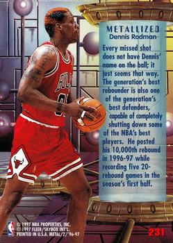 Dennis Rodman Autographed 1997-98 Skybox Premium Card #276 Chicago