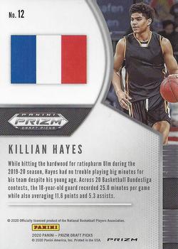 2020 Panini Prizm Draft Picks Collegiate - Green #12 Killian Hayes Back