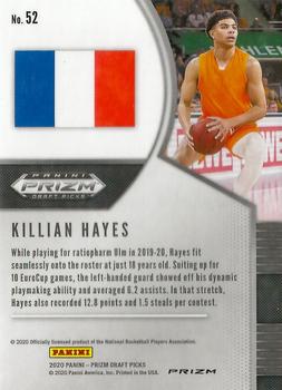 2020 Panini Prizm Draft Picks Collegiate - Green #52 Killian Hayes Back