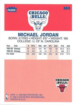 1996-97 Metal - Decade of Excellence #M4 Michael Jordan Back