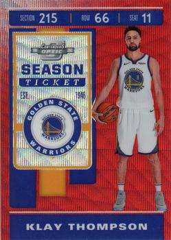 2019-20 Panini Contenders Optic - Red Wave #80 Klay Thompson Front