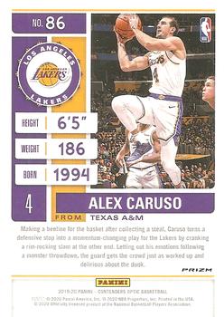 2019-20 Panini Contenders Optic - Red Wave #86 Alex Caruso Back