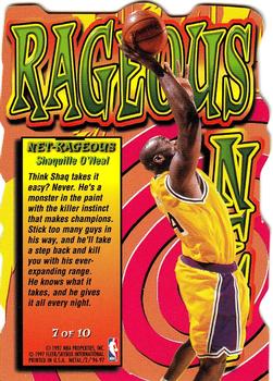 1996-97 Metal - Net-Rageous #7 Shaquille O'Neal Back