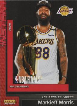 2019-20 Panini Instant NBA Champions Los Angeles Lakers #16 Markieff Morris Front