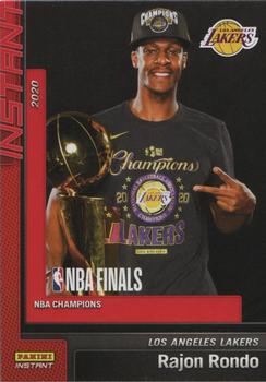 2019-20 Panini Instant NBA Champions Los Angeles Lakers #17 Rajon Rondo Front
