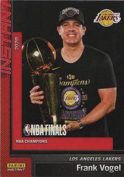 2019-20 Panini Instant NBA Champions Los Angeles Lakers #20 Frank Vogel Front