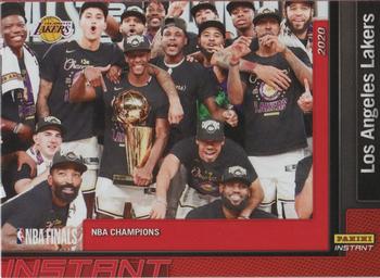 2019-20 Panini Instant NBA Champions Los Angeles Lakers #30 Los Angeles Lakers Front