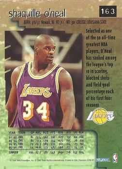 1996-97 SkyBox Premium #163 Shaquille O'Neal Back