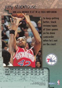 1996-97 SkyBox Premium #NNO Jerry Stackhouse  Back
