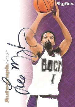 1996-97 SkyBox Premium - Autographics Black Ink #NNO Lee Mayberry Front
