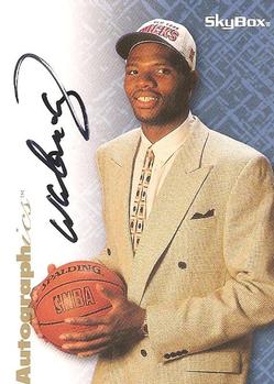 1996-97 SkyBox Premium - Autographics Black Ink #NNO Walter McCarty Front