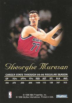 1996-97 SkyBox Premium - Autographics Black Ink #NNO Gheorghe Muresan Back