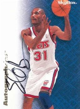 1996-97 SkyBox Premium - Autographics Black Ink #NNO Ed O'Bannon Front