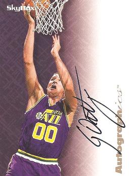 1996-97 SkyBox Premium - Autographics Black Ink #NNO Greg Ostertag Front