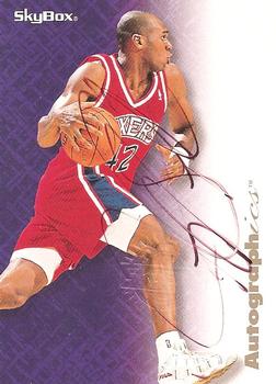 1996-97 SkyBox Premium - Autographics Black Ink #NNO Jerry Stackhouse Front