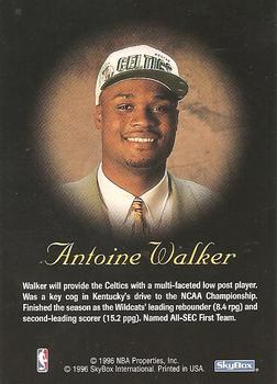 1996-97 SkyBox Premium - Autographics Black Ink #NNO Antoine Walker Back