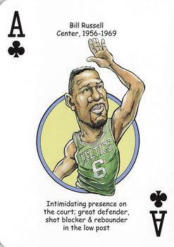 2017 Hero Decks Boston Celtics Basketball Heroes Playing Cards #A♣ Bill Russell Front