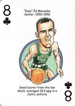 2017 Hero Decks Boston Celtics Basketball Heroes Playing Cards #8♣ Ed Macauley Front