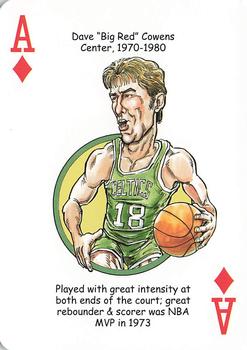 2017 Hero Decks Boston Celtics Basketball Heroes Playing Cards #A♦ Dave Cowens Front