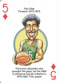 2017 Hero Decks Boston Celtics Basketball Heroes Playing Cards #5♦ Paul Silas Front