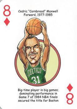 2017 Hero Decks Boston Celtics Basketball Heroes Playing Cards #8♦ Cedric Maxwell Front