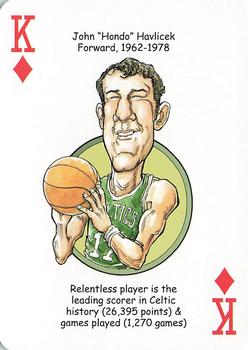 2017 Hero Decks Boston Celtics Basketball Heroes Playing Cards #K♦ John Havlicek Front