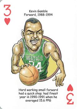 2017 Hero Decks Boston Celtics Basketball Heroes Playing Cards #3♥ Kevin Gamble Front
